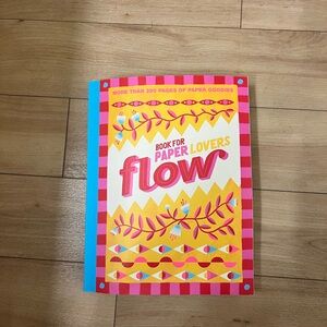 Flow Book for Paper Lovers – Bright Pink, Yellow & Blue Cover